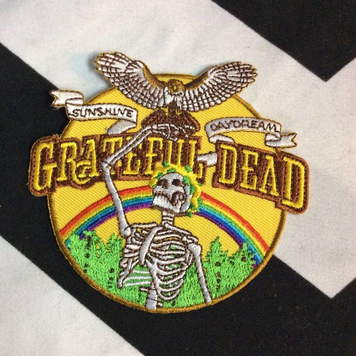 BW PATCH- 4238 Grateful Dead Skeleton Rainbow Patch 1