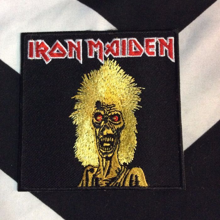 BW PATCH- 4023 Square Iron Maiden Patch Classic Logo 1