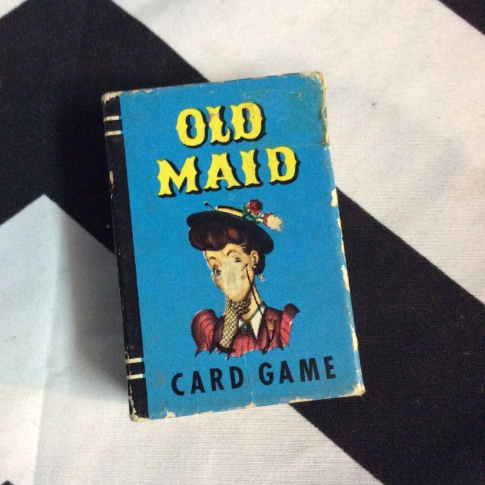 Vintage MINI PLAYING CARDS- OLD MAID 1