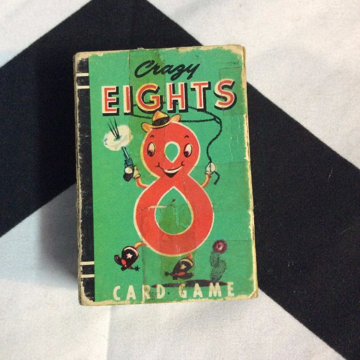 Vintage MINI PLAYING CARDS- CRAZY EIGHTS 1