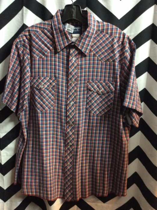 SS BD PEARLY SNAP WESTERN PLAID SHIRT 1
