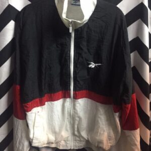 Photo detail:REEBOK WINDBREAKER - ZIP-UP - COLOR BLOCK DESIGN