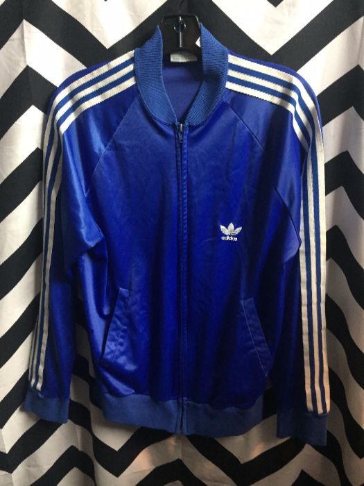 CLASSIC 1980s ADIDAS Keyrolan TRACKSUIT ZIP UP JACKET small fit 1