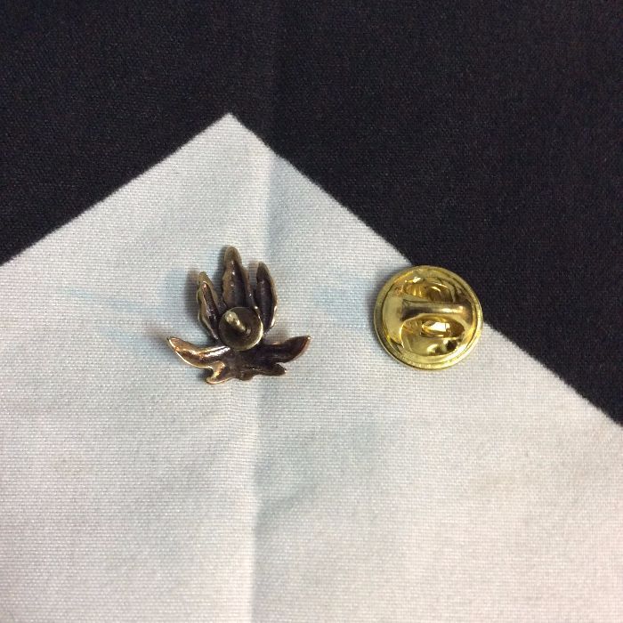 Solid Brass WEED LEAF Pin 3