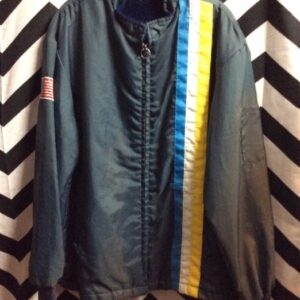 Photo detail:MECHANICS JACKET W/RACING STRIPES - FULLY LINED