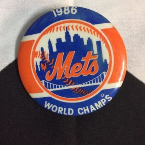 NEW YORK METS 1986 *DEADSTOCK BUTTONS 1