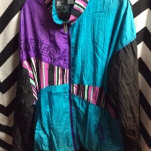 Photo detail:1990S COLOR BLOCK WINDBREAKER STRIPES