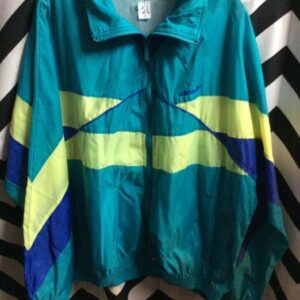 Photo detail:ADIDAS WINDBREAKER JACKET - ZIP-UP - NEON COLOR BLOCK