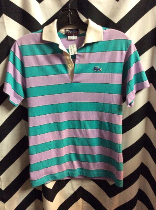 LACOSTE SS STRIPPED POLO SHIRT 1