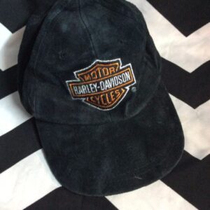 Photo detail:BASEBALL STYLE CAP - HARLEY DAVIDSON W/EMBROIDERED LOGO - SUEDE