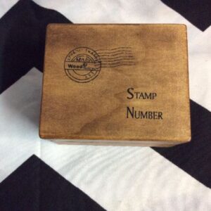 Photo detail:WOODEN BOX - STAMP NUMBER KIT - FUN