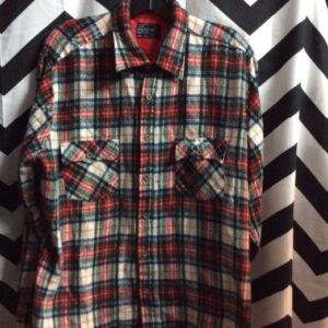 Photo detail:CLASSIC FLANNEL SHIRT - PLAID DESIGN - SOFTY