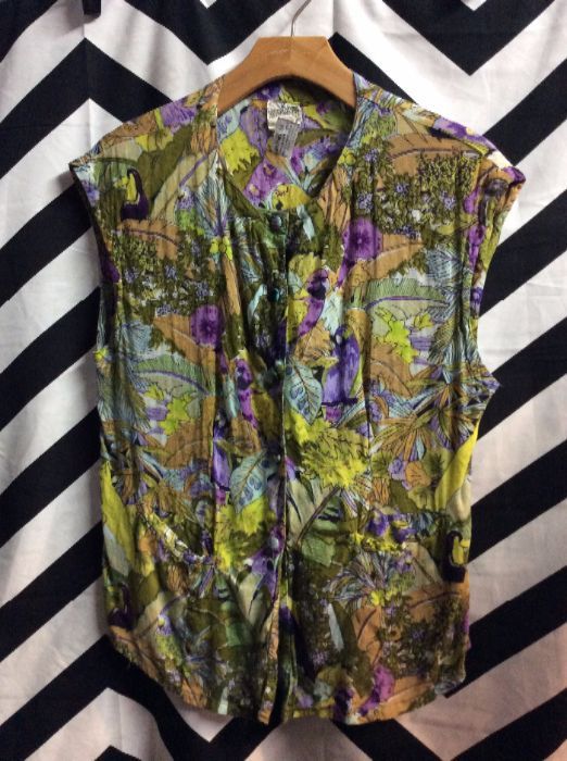 SS BD FLORAL & BIRD PRINTED BLOUSE #AMAZING 1