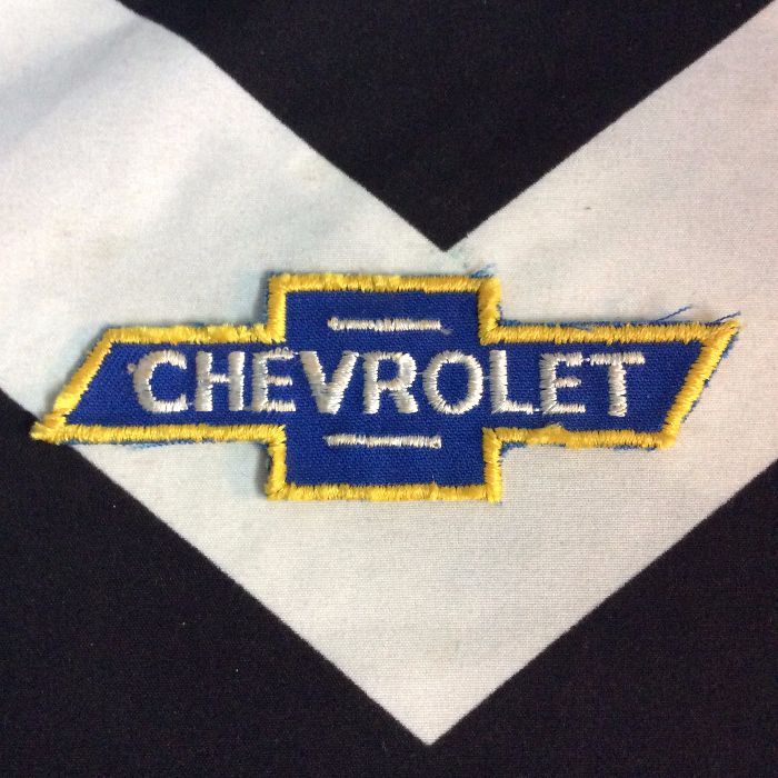 PATCH CHEVROLET LOGO BLUE YELLOW LINES *deadstock 1