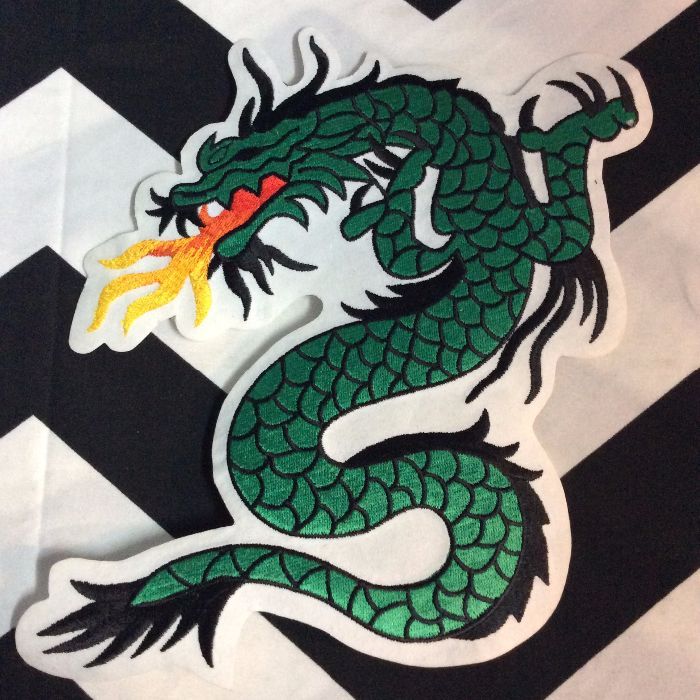 LARGE BACK PATCH- GREEN DRAGON 1