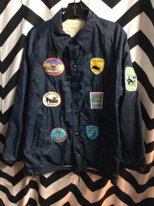 FULLY PATCHED COACHES JACKET 1