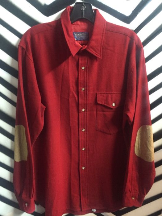 product details: WOOL PENDLETON SHIRT W/ELBOW PATCHES photo