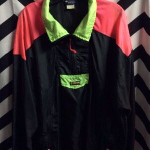 Photo detail:COLUMBIA WINDBREAKER - NYLON - W/NEON COLOR BLOCK