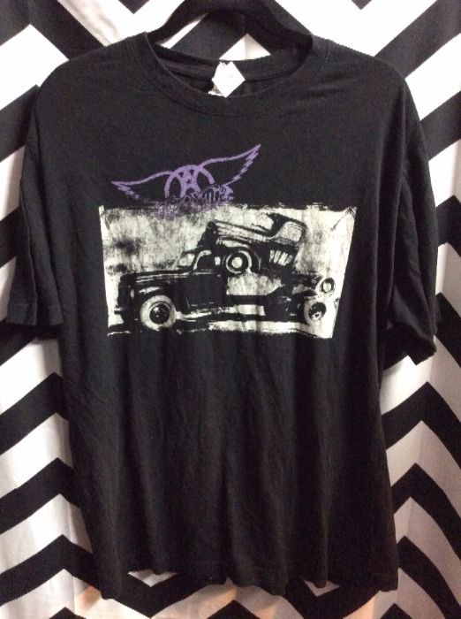 T SHIRT AEROSMITH TWO HUMP TRUCKS 1