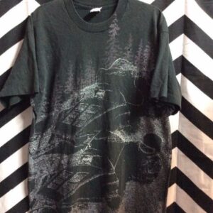 Photo detail:SNOWMOBILE RACING PRINT BLK TSHIRT