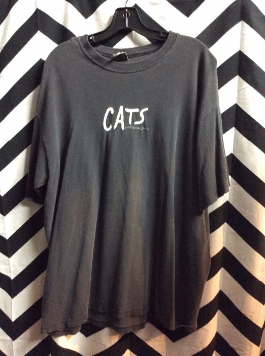 TSHIRT- CATS (THE PLAY) LONDON 1981 EYES ON BACK 1