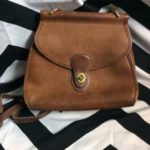 Vintage Coach Purse – Leather – Buttery Soft W/brass Hardware 