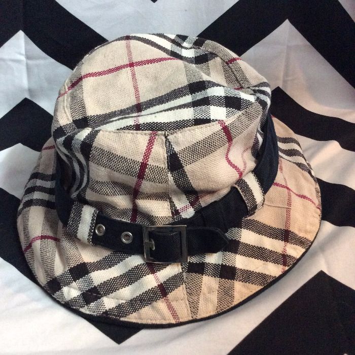 BUCKET HAT BURBERRY PLAID WITH BAND 1