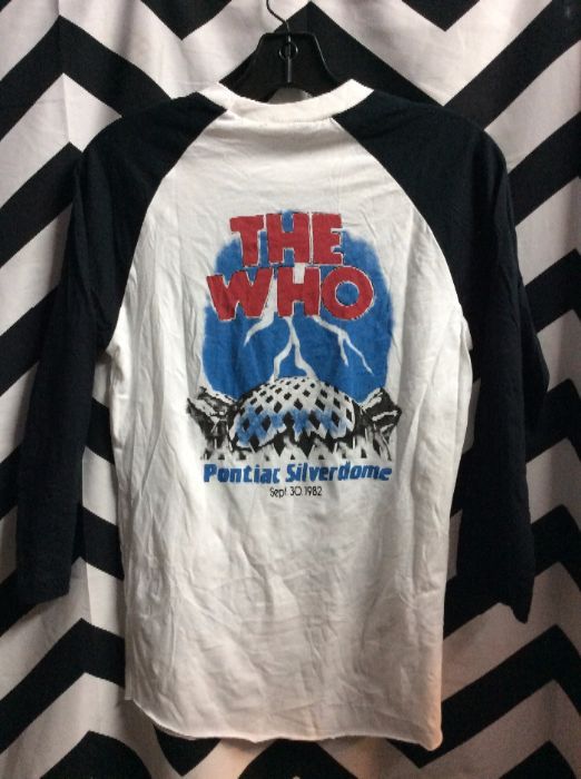 TSHIRT The Who Baseball Tee Silverdome 1982 1