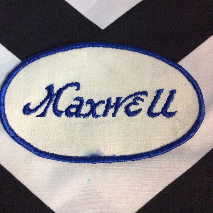 PATCH MAXWELL BLUE *deadstock 1
