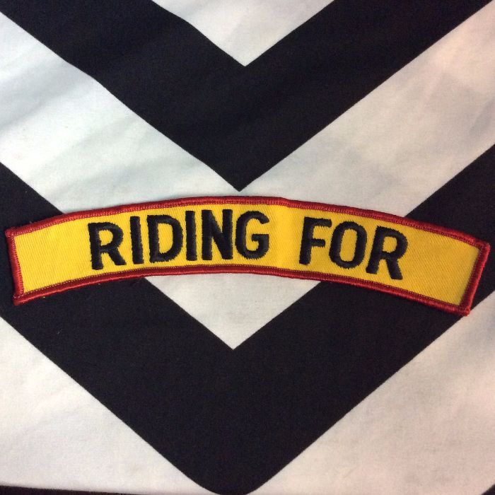 PATCH RIDING FOR LARGE ARCH *deadstock 1