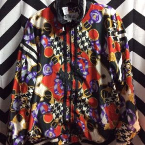 Photo detail:WINDBREAKER JACKET - BAROQUE PRINT DESIGN