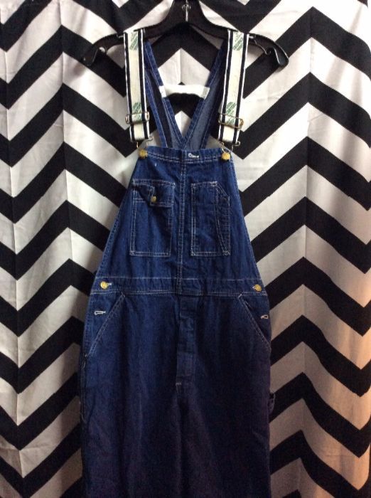 Carters Overall W/ White Elastic Straps | Boardwalk Vintage