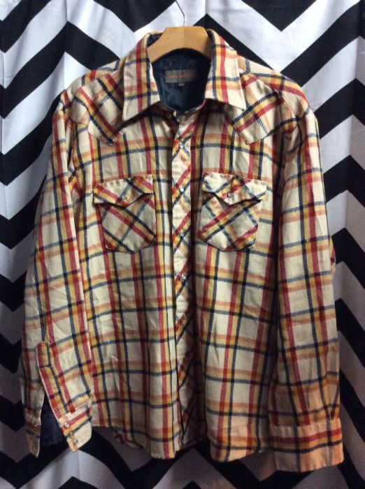 LS BD Soft Cream and Red Plaid David Harrison 4K 1