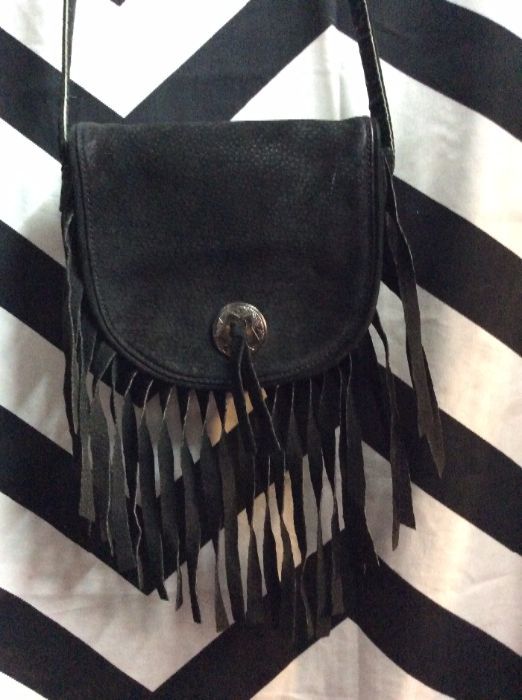 SMALL SUEDE FRINGE PURSE 1