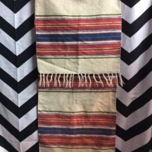 Photo detail:TABLE RUNNER - WOVEN TEXTILE - HORIZONTAL STRIPE DESIGN