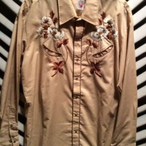 Photo detail:Kenny Rogers WESTERN SHIRT W/FLORAL EMBROIDERY