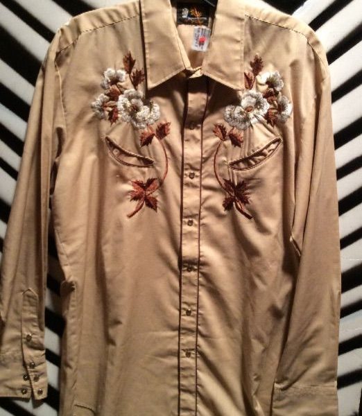 product details: Kenny Rogers WESTERN SHIRT W/FLORAL EMBROIDERY photo