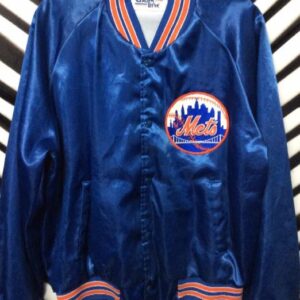 Photo detail:NEW YORK METS SATIN BASEBALL JACKET