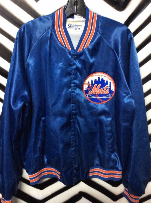 New York Mets Satin Baseball Jacket | Boardwalk Vintage