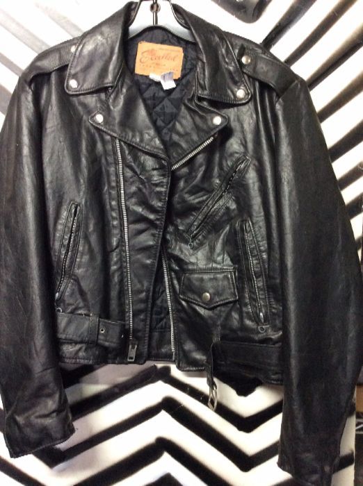 product details: HEAVY MOTORCYCLE LEATHER JACKET photo