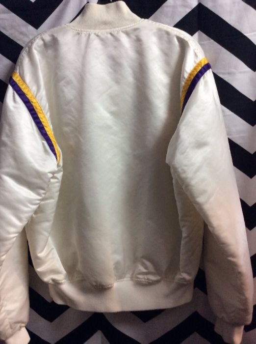 LAKERS STARTER JACKET W/ FRONT PATCHES 2