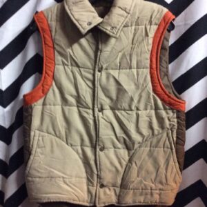 Photo detail:RETRO VEST - QUILTED - SNAP-UP