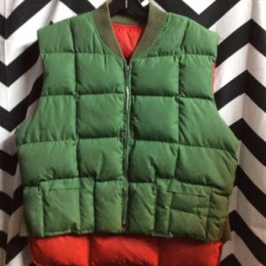 Photo detail:RETRO VEST – QUILTED – REVERSIBLE – ZIP-UP