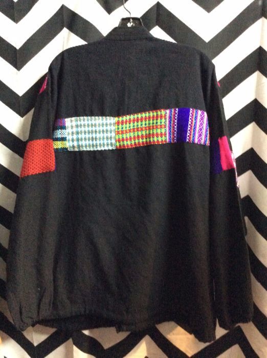 Jacket – Pullover – Ethnic Patchwork Design | Boardwalk Vintage