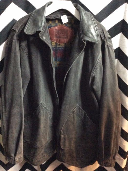 FULLY LINED WOOLRICH DENIM COAT JACKET REMOVABLE LINING 1