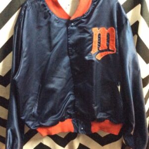 Photo detail:SATIN BASEBALL STYLE JACKET - MINNESOTA TWINS