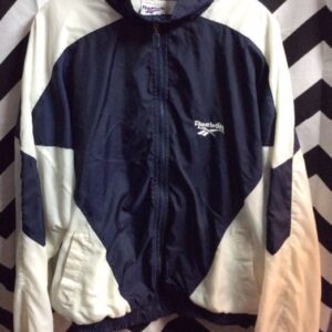 Photo detail:REEBOK WINDBREAKER JACKET - ZIP-UP W/COLOR BLOCK DESIGN