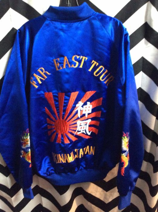 Regal Blue Souvenir Tour Jacket FAR EAST TOUR OKINAWA JAPAN 2