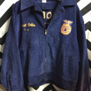 Photo detail:FFA JACKET - ZIP-UP - CORDUROY - EFFINGHAM COUNTY, GEORGIA - EMBROIDERED LOGO