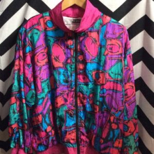 Photo detail:WINDBREAKER JACKET - POLYESTER - BOLD GRAPHIC DESIGN